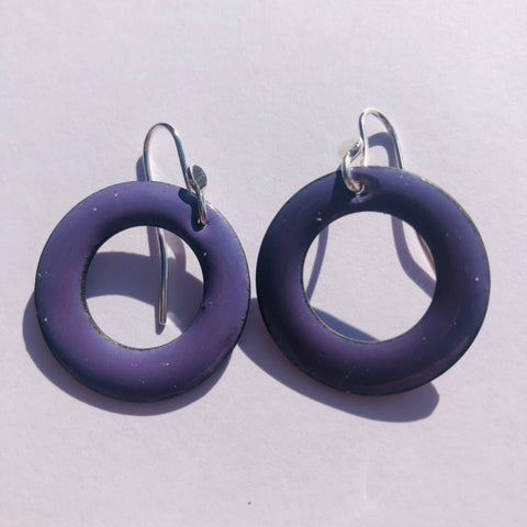 Lilac Bright Hoop Earrings Small